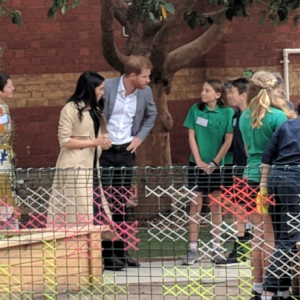 APPS Albert Park Primary School students meet Harry and Meghan - 2